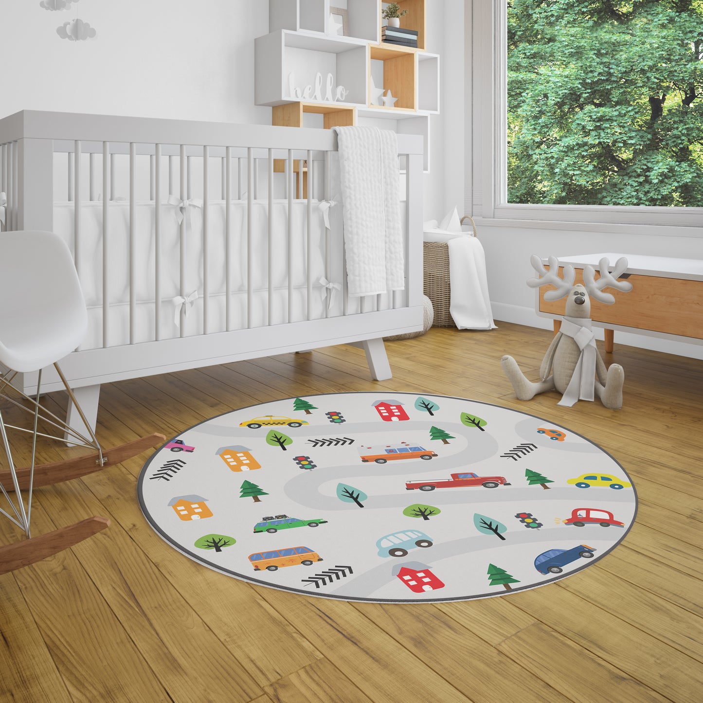Cars Circle Rug