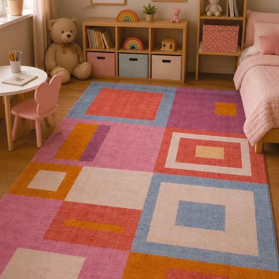 Pastel Block Rug