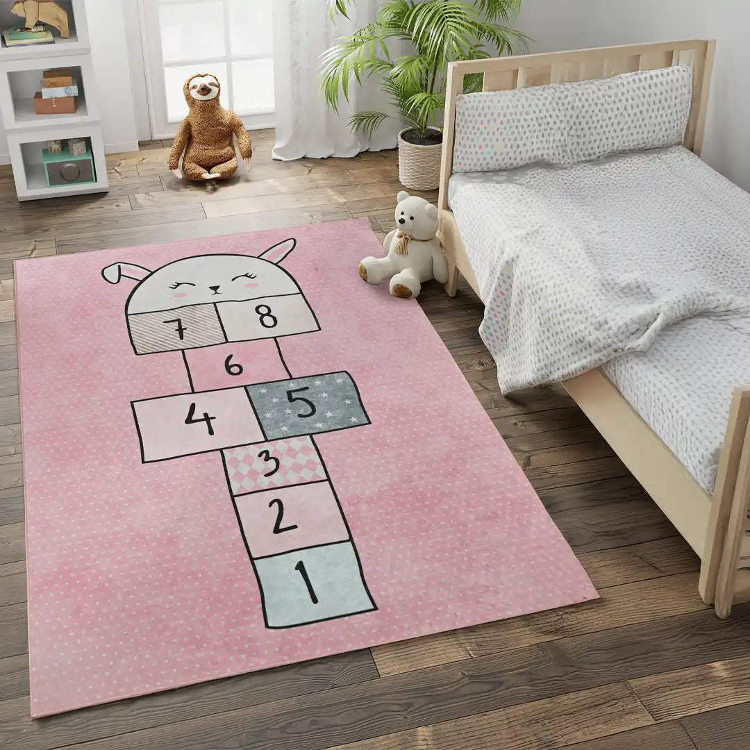 Playful Bunny Rug