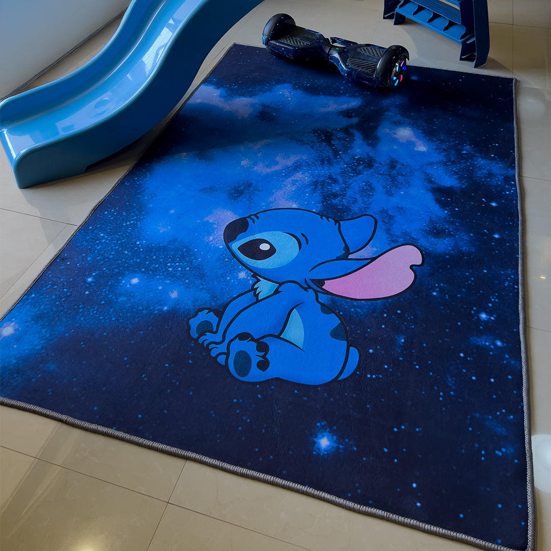 Stitch-blue Rug