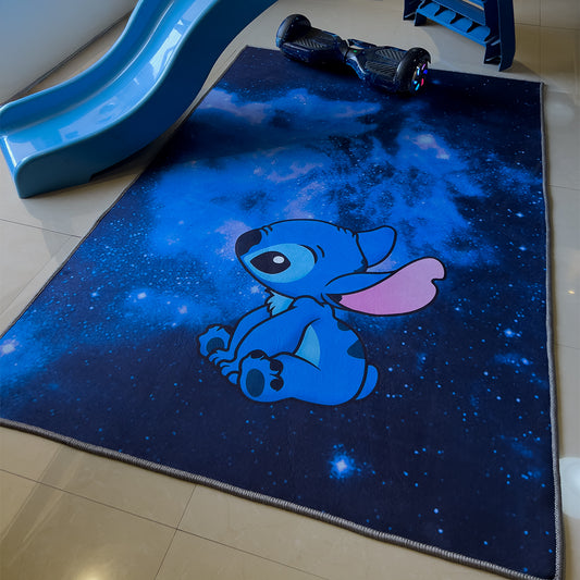 Stitch-blue Rug
